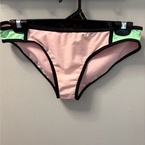 Chic Pastel Pink and Mint Bikini Bottoms